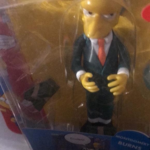 The Simpsons Mr Burns and Blinky the 3 eyed fish w cash accessories Action Figur - Picture 2 of 3